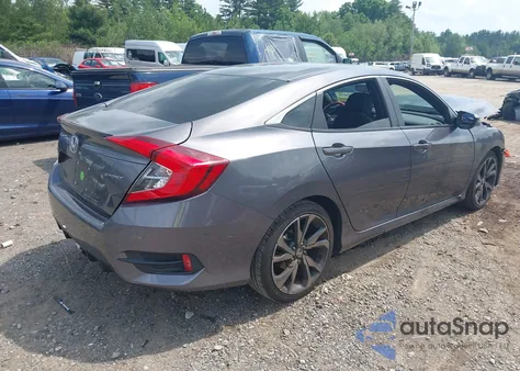 2021 Honda Civic Sport из США, поврежденный, VIN 2HGFC2F87MH518295